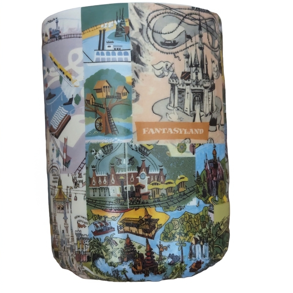Disney World Mug | Magic Kingdom | Disneyland | Collage Of Disney Parks Maps - Picture 2 of 8